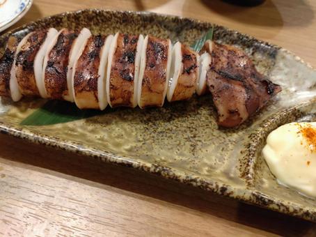 イカ焼き ランチ,おいしい,ご飯の写真素材