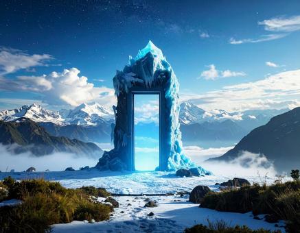 扉のある山 扉のある山の写真