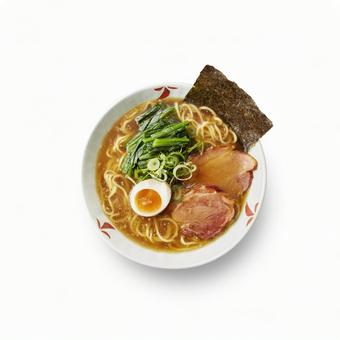 醤油豚骨ラーメン 真俯瞰 醤油豚骨ラーメン 真俯瞰 醤油豚骨ラーメン,豚骨醤油,真俯瞰の写真素材