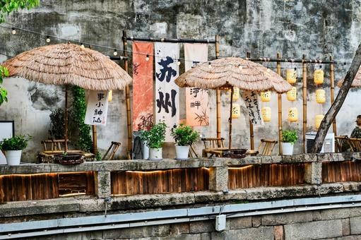 Photo, suzhou, pingjiang road, yangtze river (in china), 