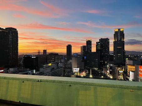 夏の夕暮れ 夏の夕暮れの写真