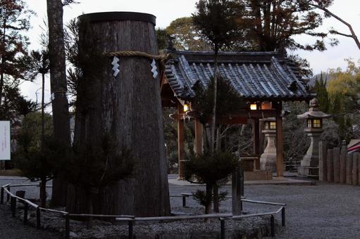 御神木 御神木 拝殿,神社,お参りの写真素材