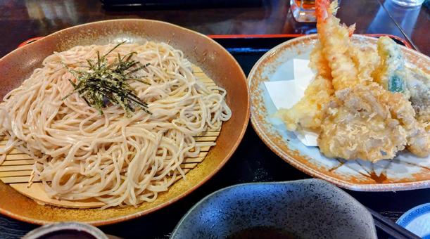 天ざるそば 天ざるそば 天ざるそば,そば,昼食の写真素材