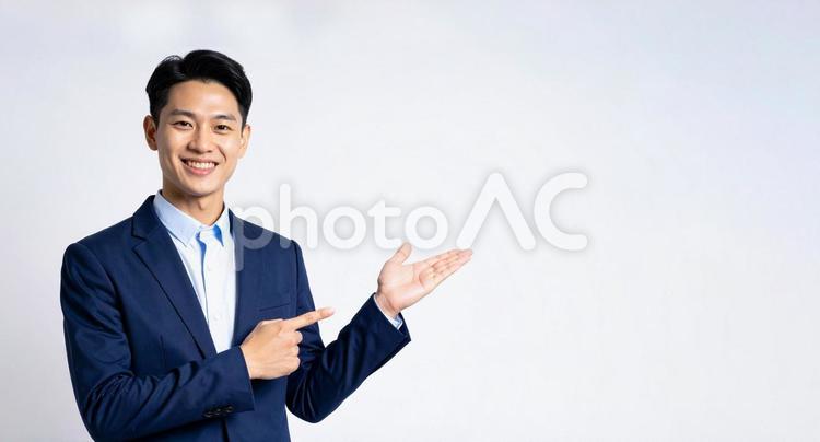 指差し 指差し,男性,男子の写真素材