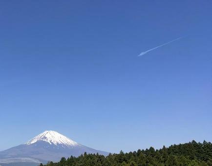 富士山 富士山 富士,隕石,静岡の写真素材