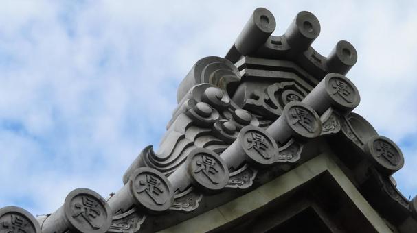 龍海院 是之字寺 境内の風景 屋根瓦 龍海院 是之字寺 境内の風景 屋根瓦 龍海院,是之字寺,神社仏閣の写真素材