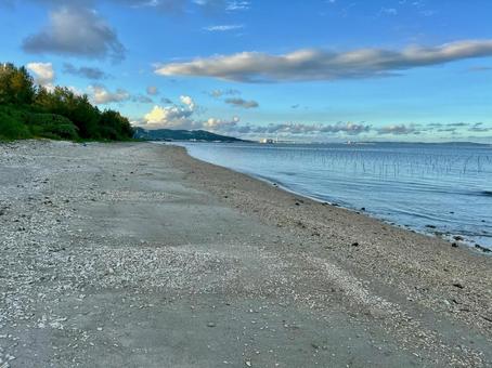 浜辺　海　空の写真