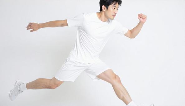 スポーツ 男性 ポーズ 白背景 20代 スポーツ 男性 ポーズ 白背景 20代の写真