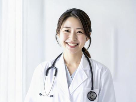 笑顔の女医の先生 AI生成画像 笑顔の女医の先生 AI生成画像 の写真