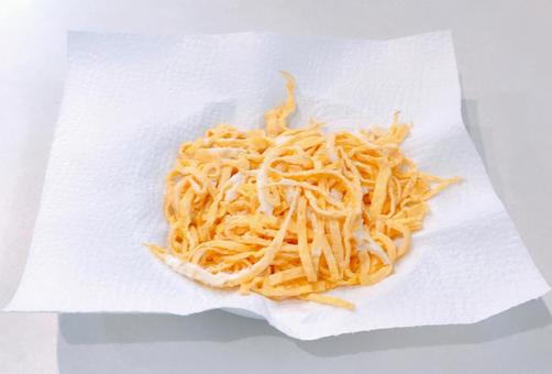 Thinly sliced egg, JPG