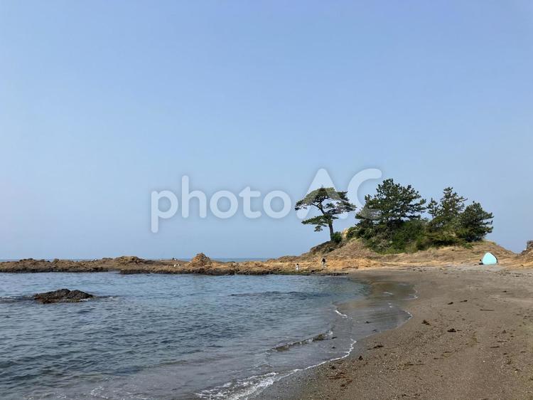 秋谷の立石公園風景 立石,秋谷,立石公園の写真素材