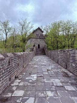 ここも箭楼？ 虎山長城,丹東,中国の写真素材