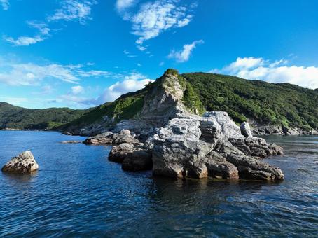 愛媛県伊方町 番匠鼻 愛媛県伊方町 番匠鼻 番匠鼻,岬,半島の写真素材