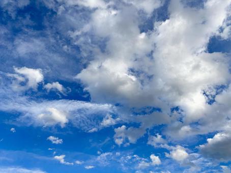 青空と雲 青空と雲の写真