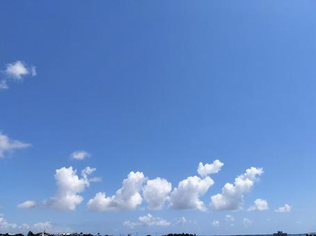 雲の行列の写真