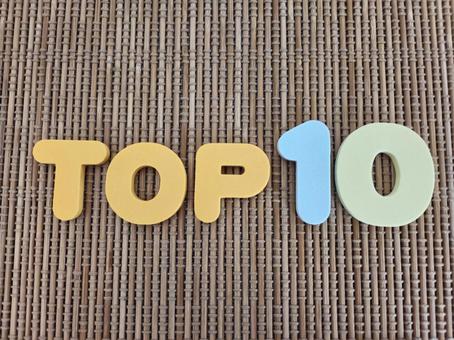 竹を背景にしたTOP10の文字列 竹を背景にしたTOP10の文字列の写真