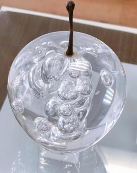 置物 置物,豚,ガラス細工の写真素材