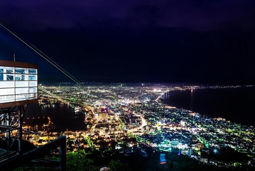 函館山 展望台からの夜景 北海道 函館山 展望台からの夜景 北海道の写真