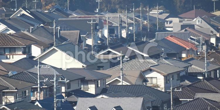 【風景写真】家並みの風景 家並み,街並み,町並みの写真素材