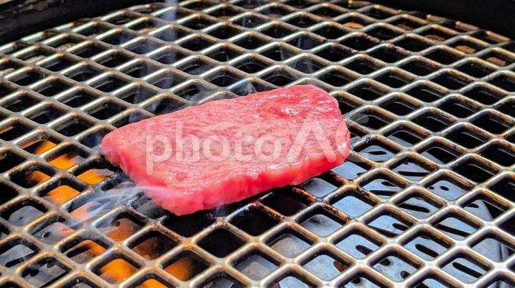 黒毛和牛の焼き肉 焼肉,カルビ,肉の写真素材