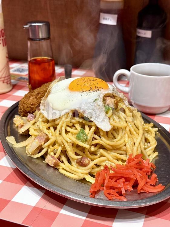 喫茶店の塩焼きそば 塩焼きそば,焼きそば,麺の写真素材