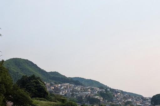 Photo, townscape, street, high ground, 