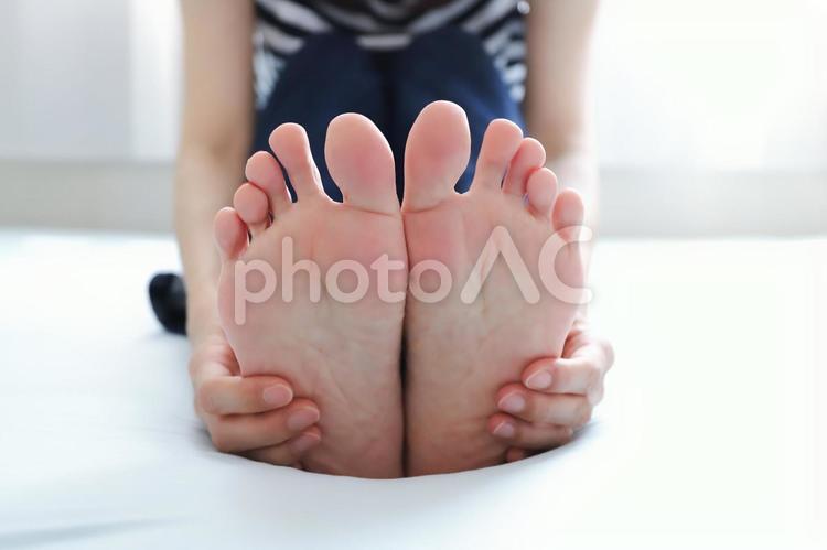 足の裏　フットケア 足の裏,足,フットケアの写真素材