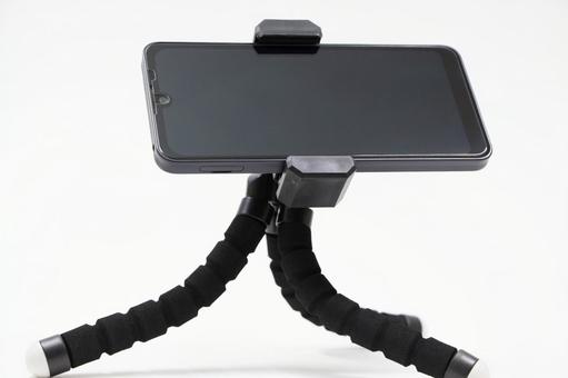 スマホ 三脚 スマホ,三脚,撮影の写真素材