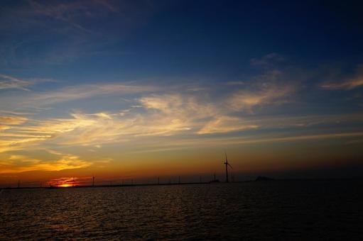 夕景 夕景 夜景,夕暮れ,マジックアワーの写真素材