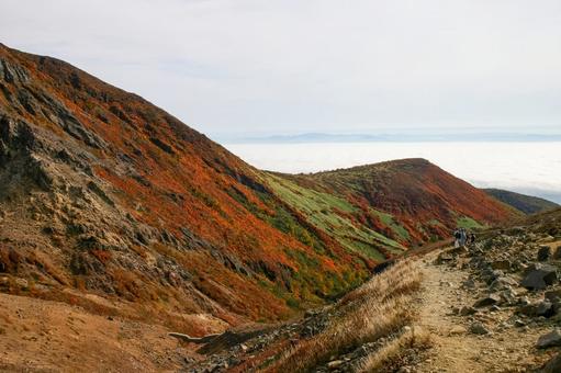 那須岳 紅葉 那須岳 紅葉 景観,紅葉,栃木の写真素材