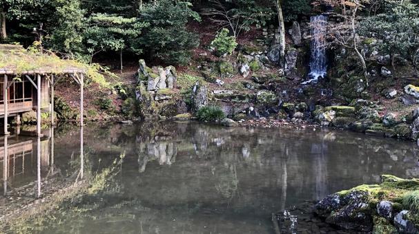 池の風景 池の風景 兼六園,庭園,観光地の写真素材