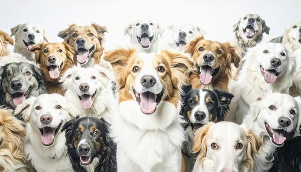 犬の大群 犬の大群の写真