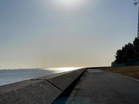 海沿いの道 海沿いの道の写真
