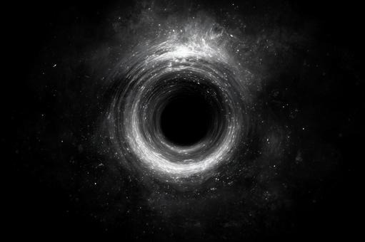 宇宙のブラックホールのイメージ 宇宙のブラックホールのイメージの写真