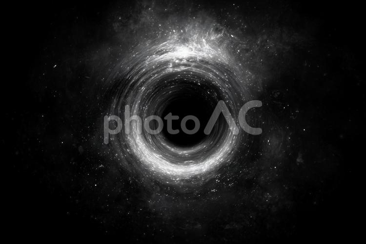 宇宙のブラックホールのイメージ ブラックホール,宇宙,闇の写真素材