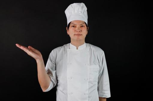 料理人の紹介ポーズ 料理人の紹介ポーズの写真