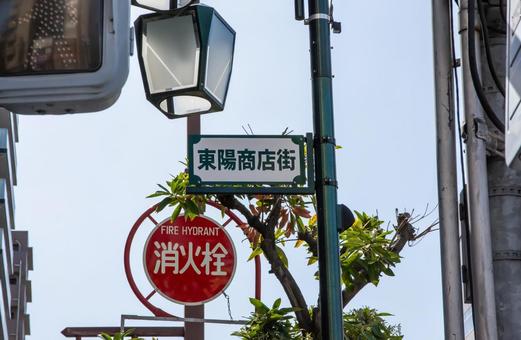 東陽商店街 東陽商店街 東陽商店街,商店街,東陽の写真素材