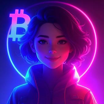 ビットコインと女性 ビットコインと女性の写真