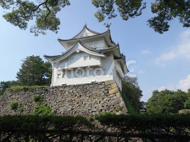 名古屋城の風景-22 名古屋城,愛知県名古屋市,石垣の写真素材