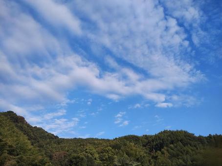 秋空c 秋空c 秋,空,山の写真素材