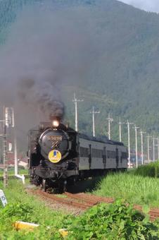SLやまぐち号 D51 SLやまぐち号 D51 sl,d51,やまぐち号の写真素材