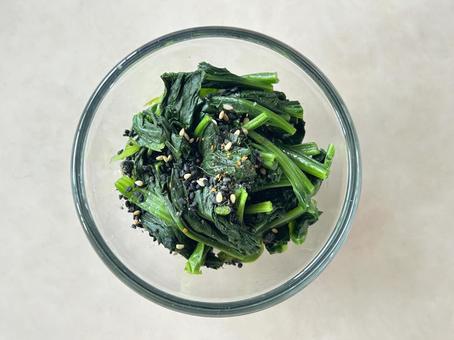 ほうれん草 ほうれん草,茹で,野菜の写真素材