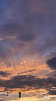 マジックアワー マジックアワー マジックアワー,空,雲の写真素材