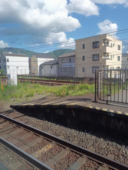 View from the train window during an emergency stop, JPG
