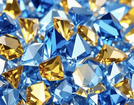 イエロー ブルー ダイヤモンドの写真
