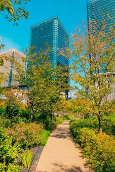 【大阪】大阪駅の街並み 大阪,梅田,タワーの写真素材