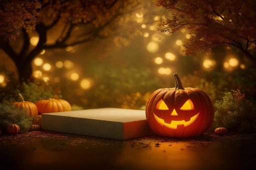 秋の森のハロウィンステージ 秋の森のハロウィンステージの写真