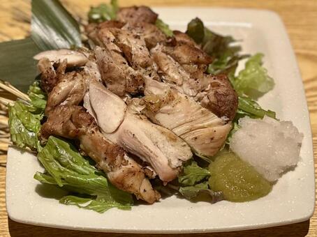 薩摩地鶏の炭火焼き 地鶏,薩摩地鶏,炭火焼の写真素材