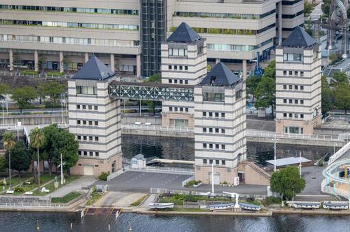 横浜みなとみらいの風景 みなとみらい,風景,デートスポットの写真素材