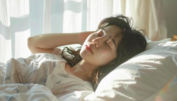 朝活 女性の起床 朝活 女性の起床の写真